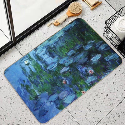 Claude Monet Water Lilies  Nymphéas Deep Color Bath Mat