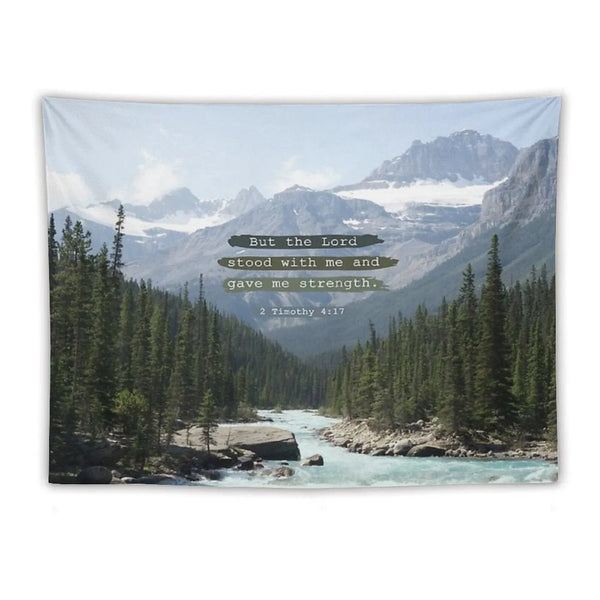 But The Lord Stood with Me, Canadian Rockies Tapestry