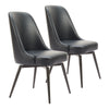 Keppel Swivel Dining Chair (Set of 2) Black