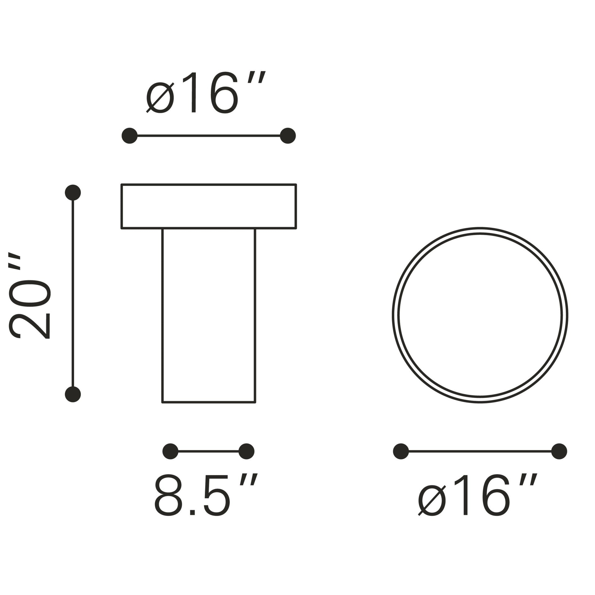 Watson Side Table Black