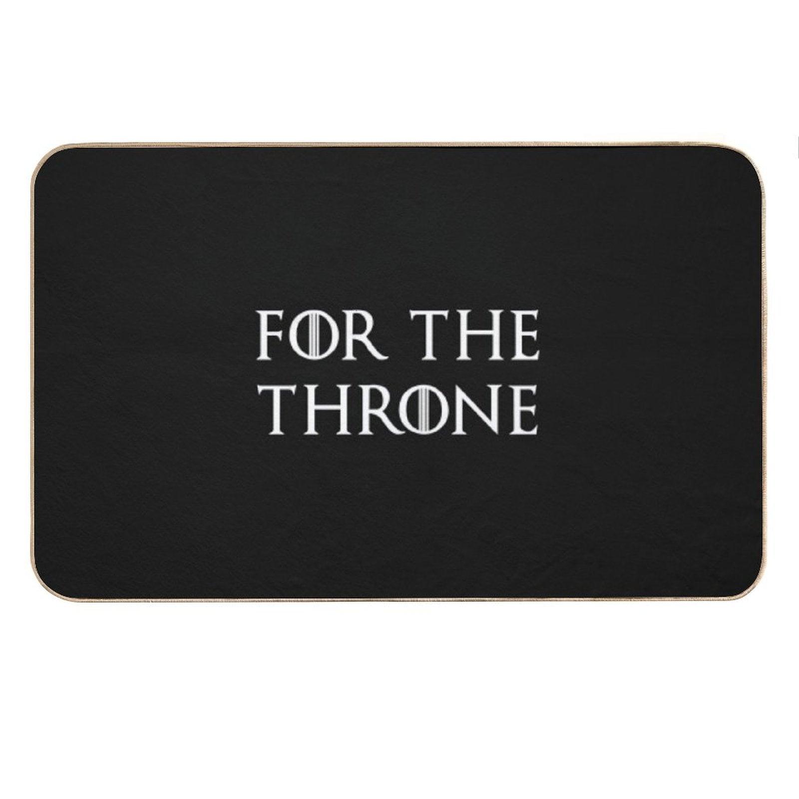 For The Throne White Bath Mat