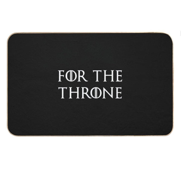 For The Throne White Bath Mat