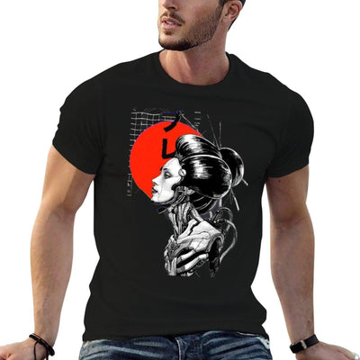 Cyberpunk Vaporwave Japanese  Cotton T-Shirt