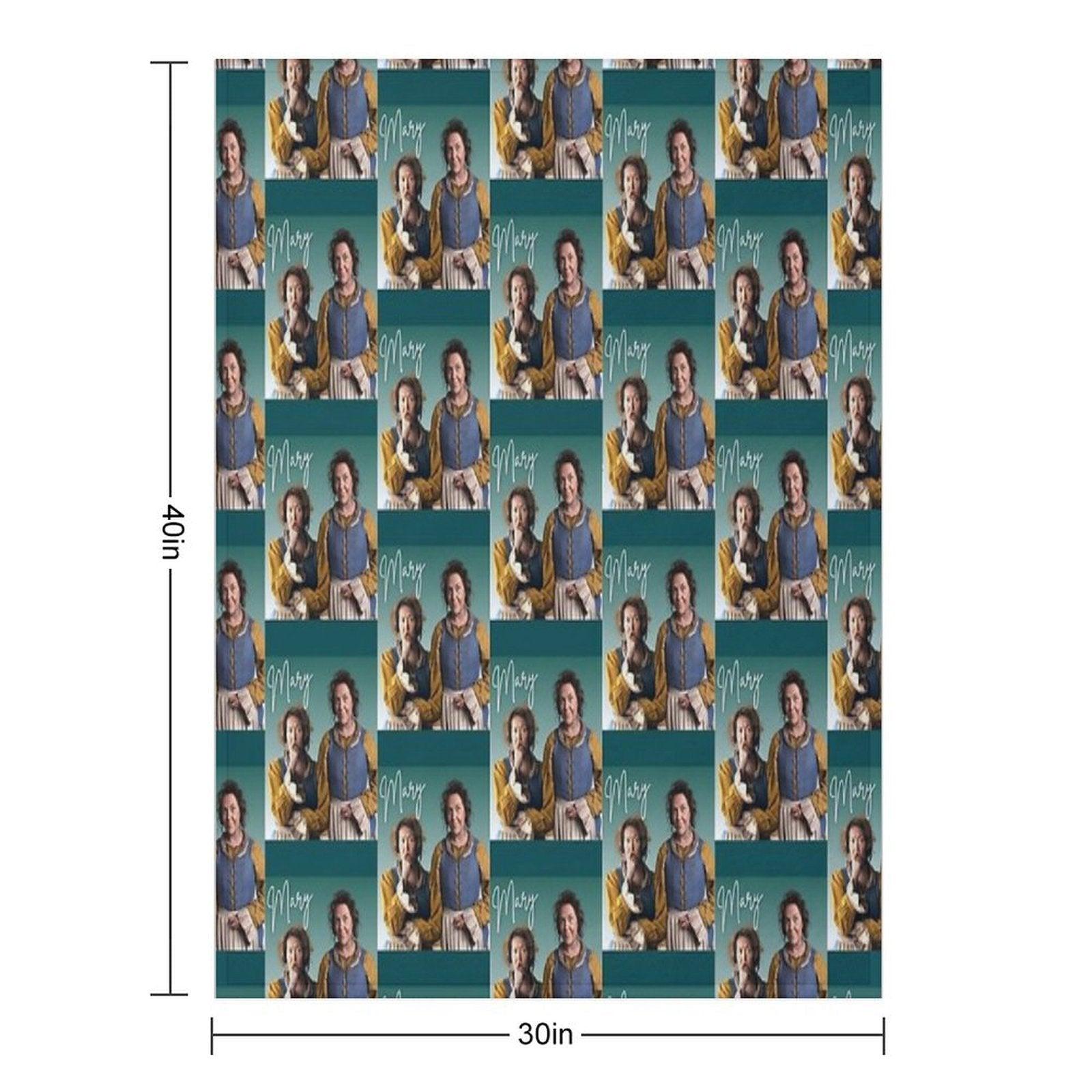 BBC Ghosts Mary Retro Tee Throw Blanket