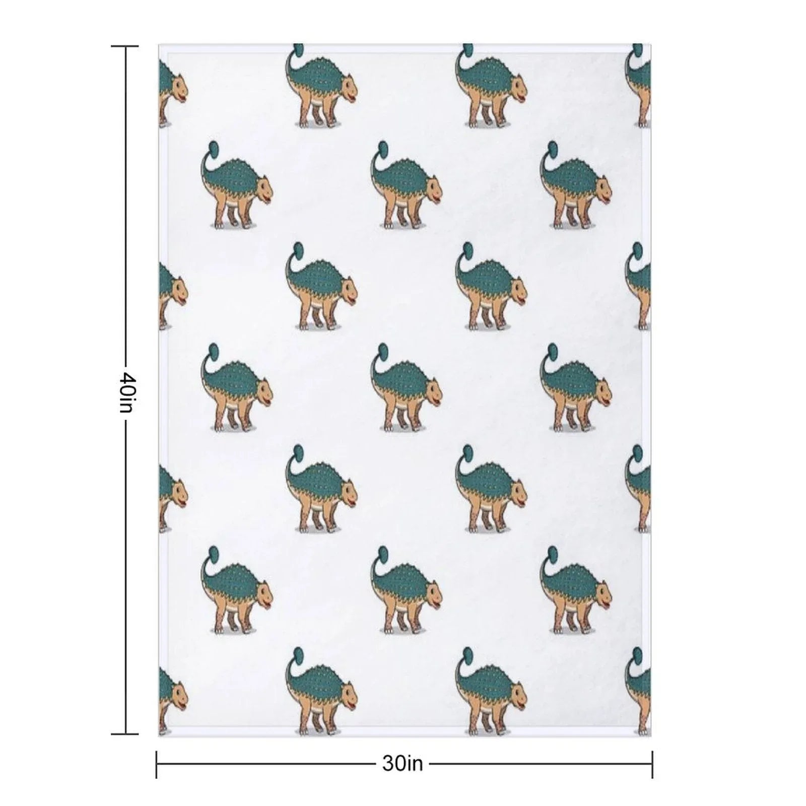 Ankylosaurus Throw Blanket