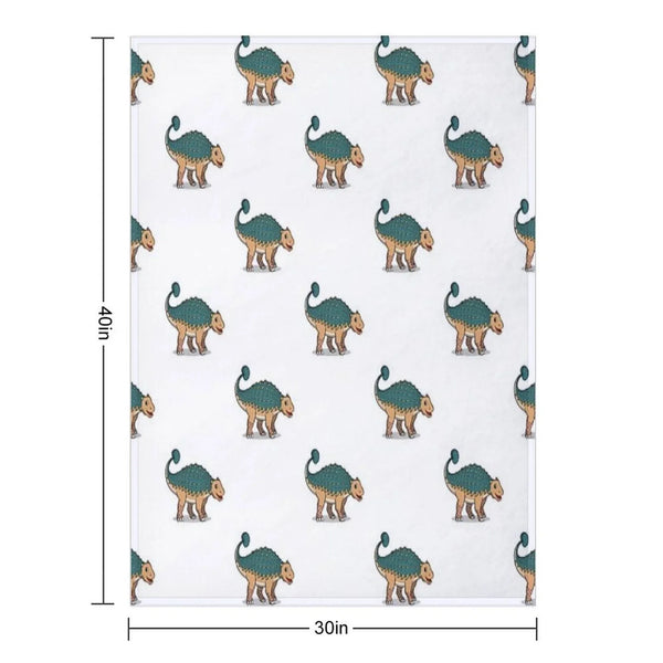 Ankylosaurus Throw Blanket