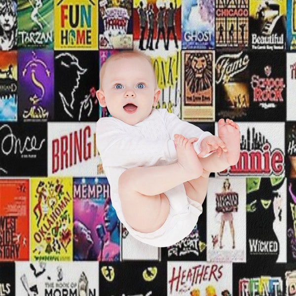 Musical Collage Shrink-resistant Throw Blanket