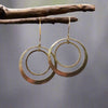 Brass Hoops - Bohemian Artisan Earrings | Handmade by Blackbird & Sage