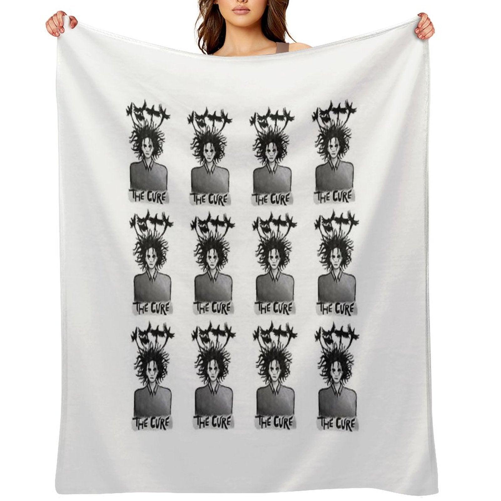 The Cure Print 1 Throw Blanket