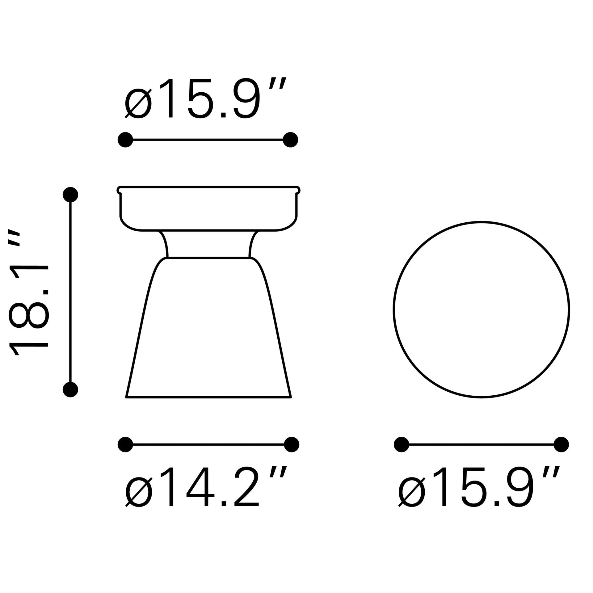 Sage Side Table Black