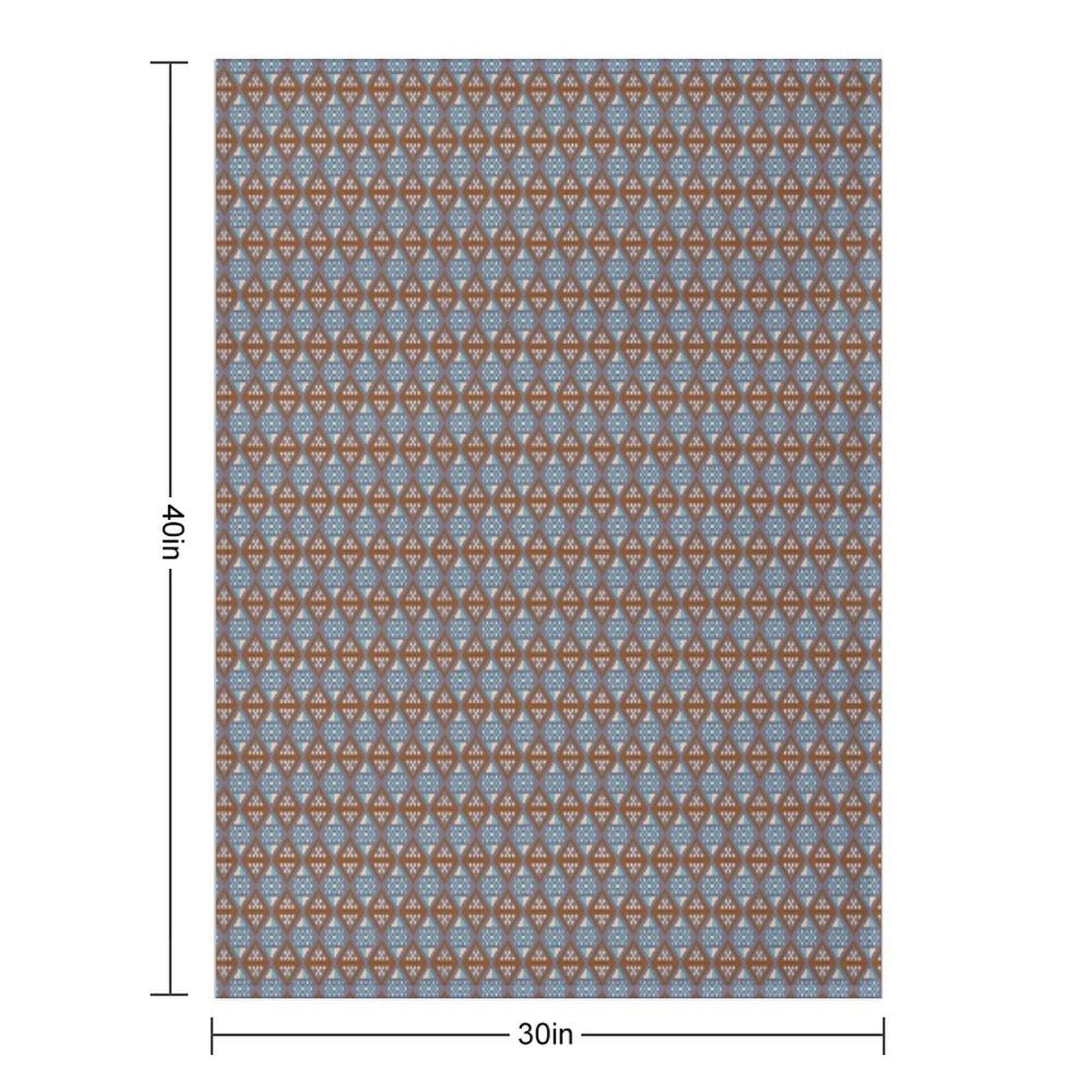 Pixel Art Pattern Seamless for Fabric Throw Blanket