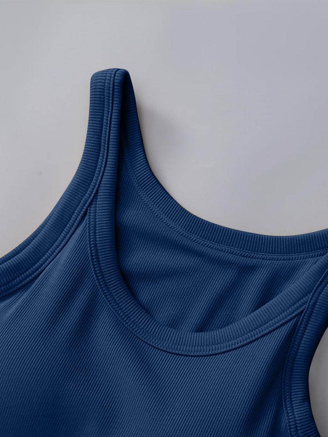 Round Neck Tank with Bra for Everyday Comfort Wear