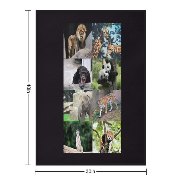 Columbus Zoo Anti-pilling Throw Blanket