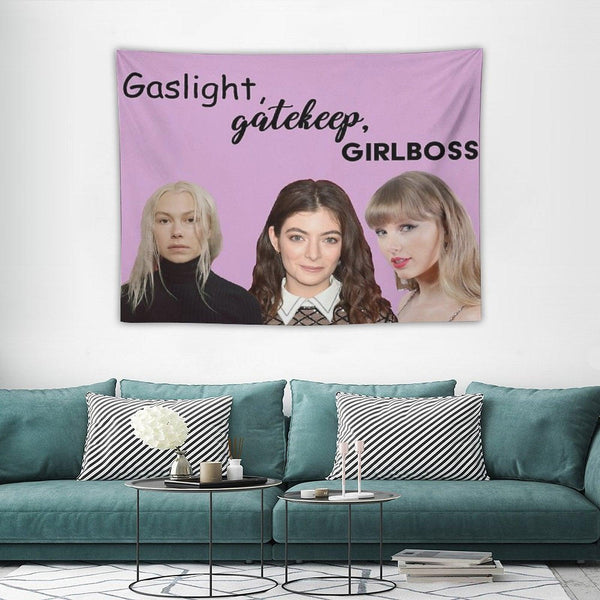 Gaslight Gatekeep Girl Boss Tapestry
