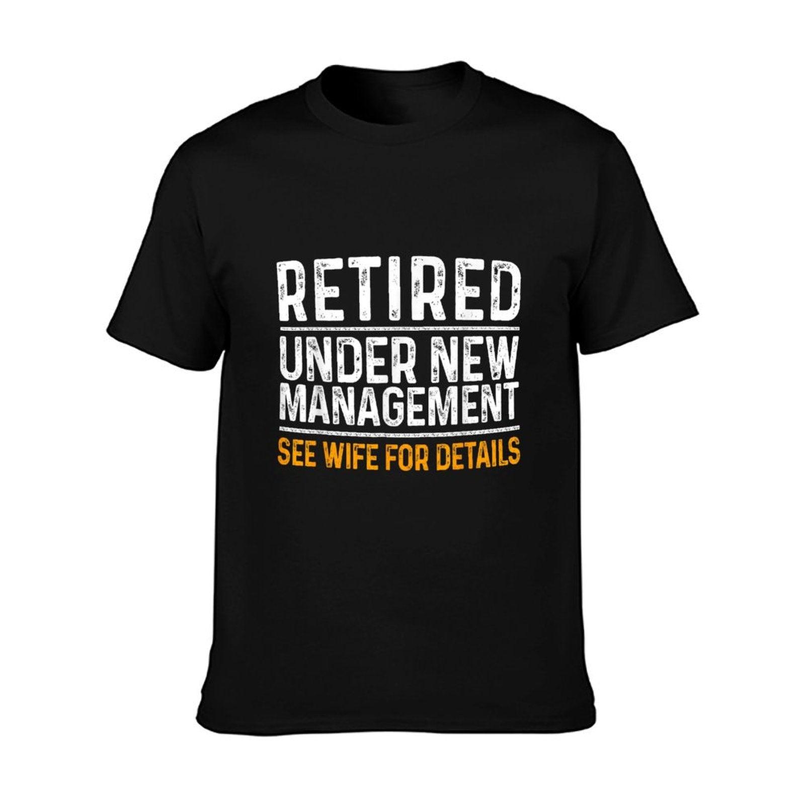 Funny Retirement Party Men's - Dad Humor, Classic Fit, - Black T-Shirt