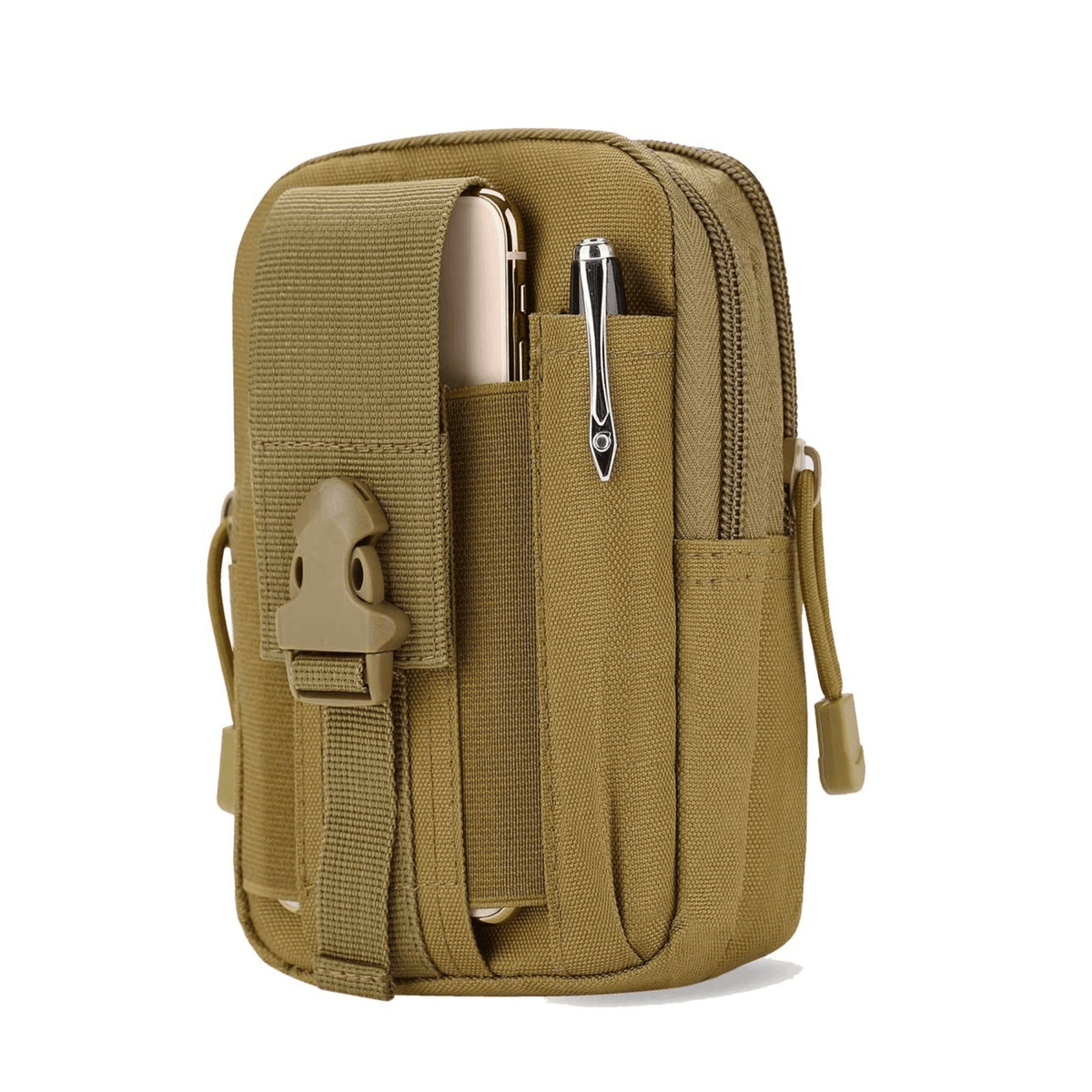 JupiterGear Tactical MOLLE Military Pouch Waist Bag for Hiking, Running and Outdoor Activities