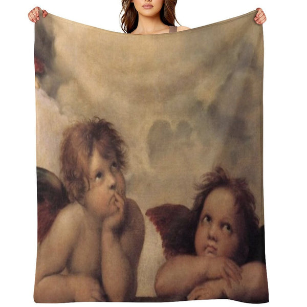 THE SISTINE MADONNA (detail) - RAPHAEL Durable Throw Blanket