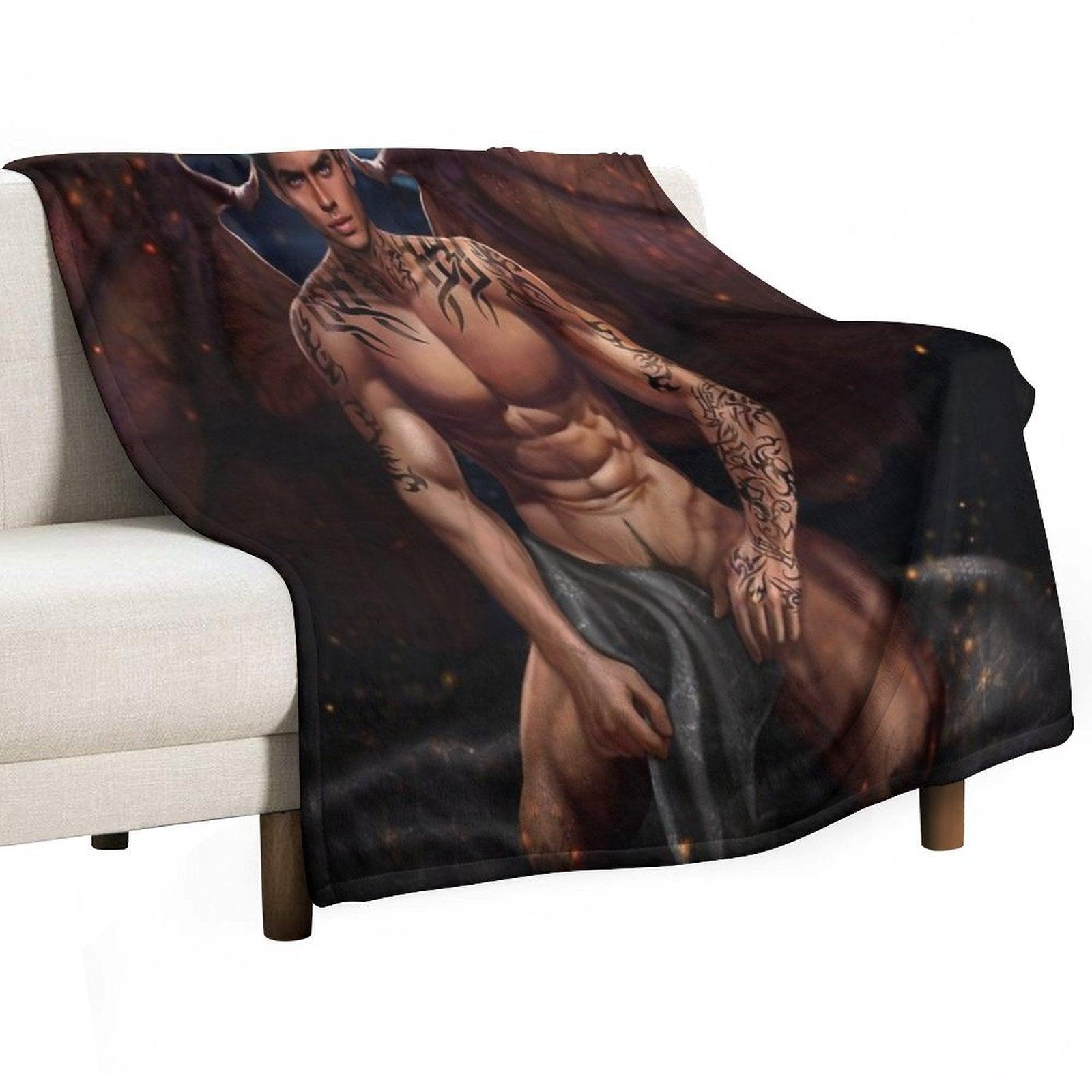 Rhysand from A Court Of Thorns And Roses  II Throw Blanket