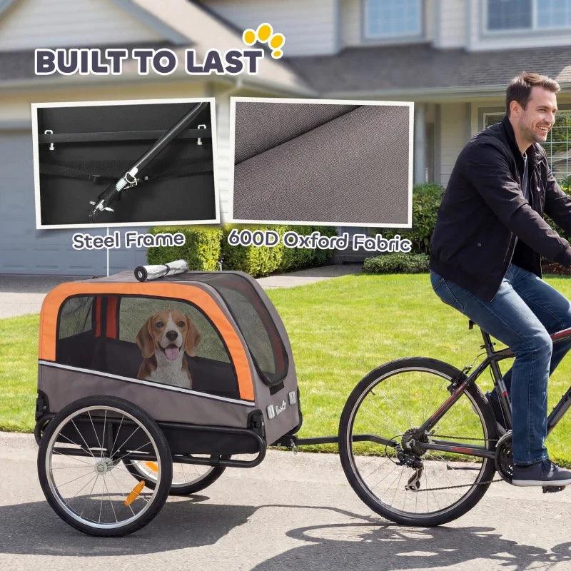 Dog Bike Trailer, Pet Cart Bicycle Carrier with 20