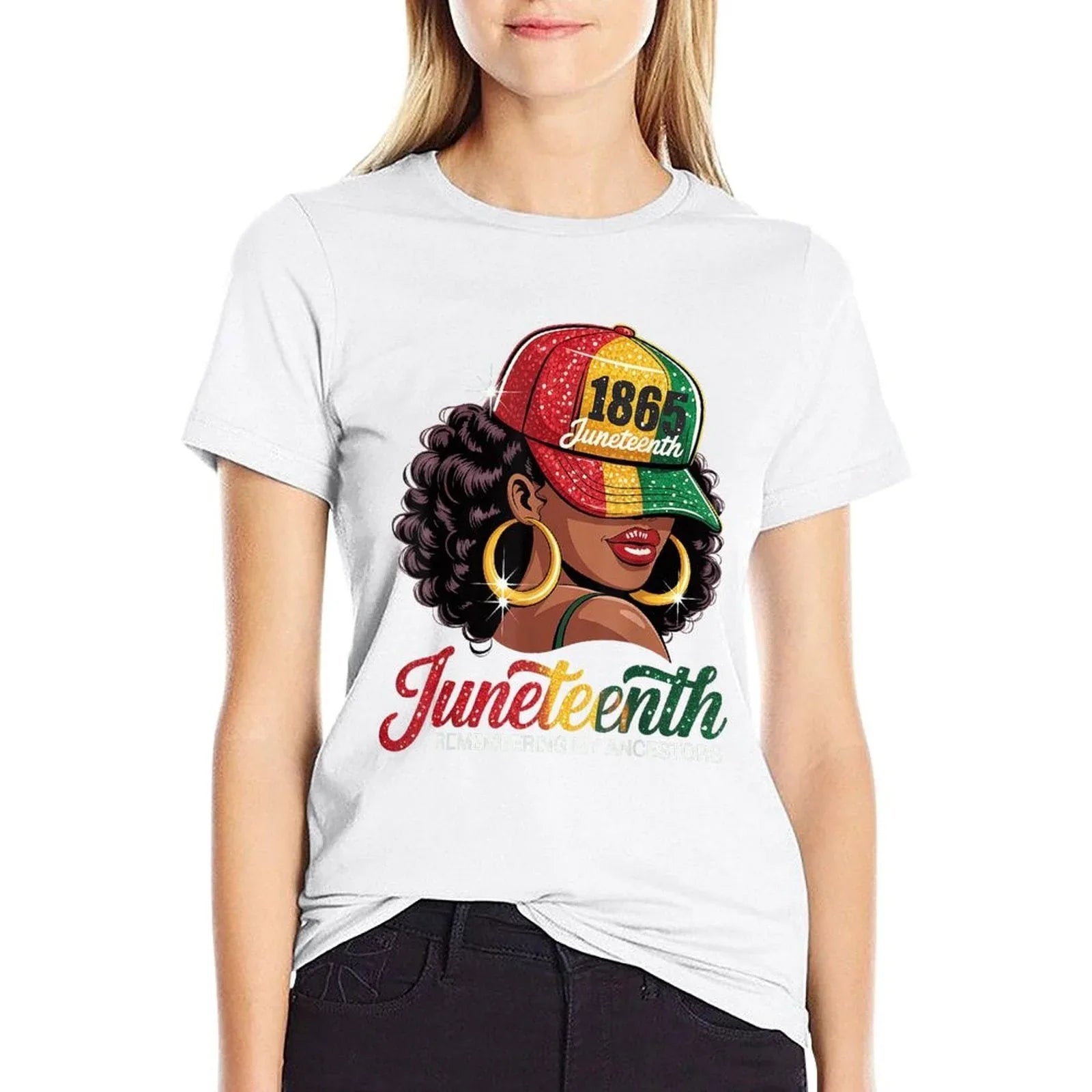 Juneteenth Black Women Girls Remembering My Ancestors  Quick-drying T-Shirt