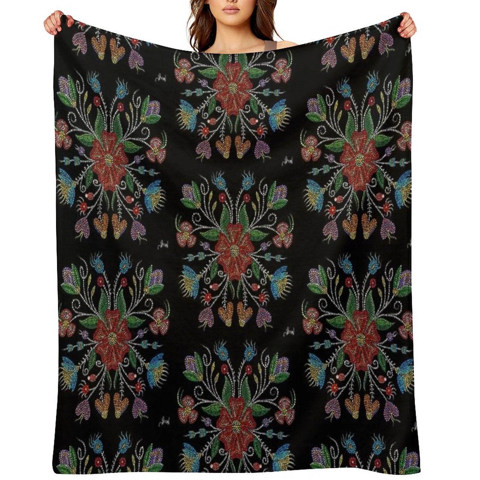 Growth of Happiness Easy Care Throw Blanket