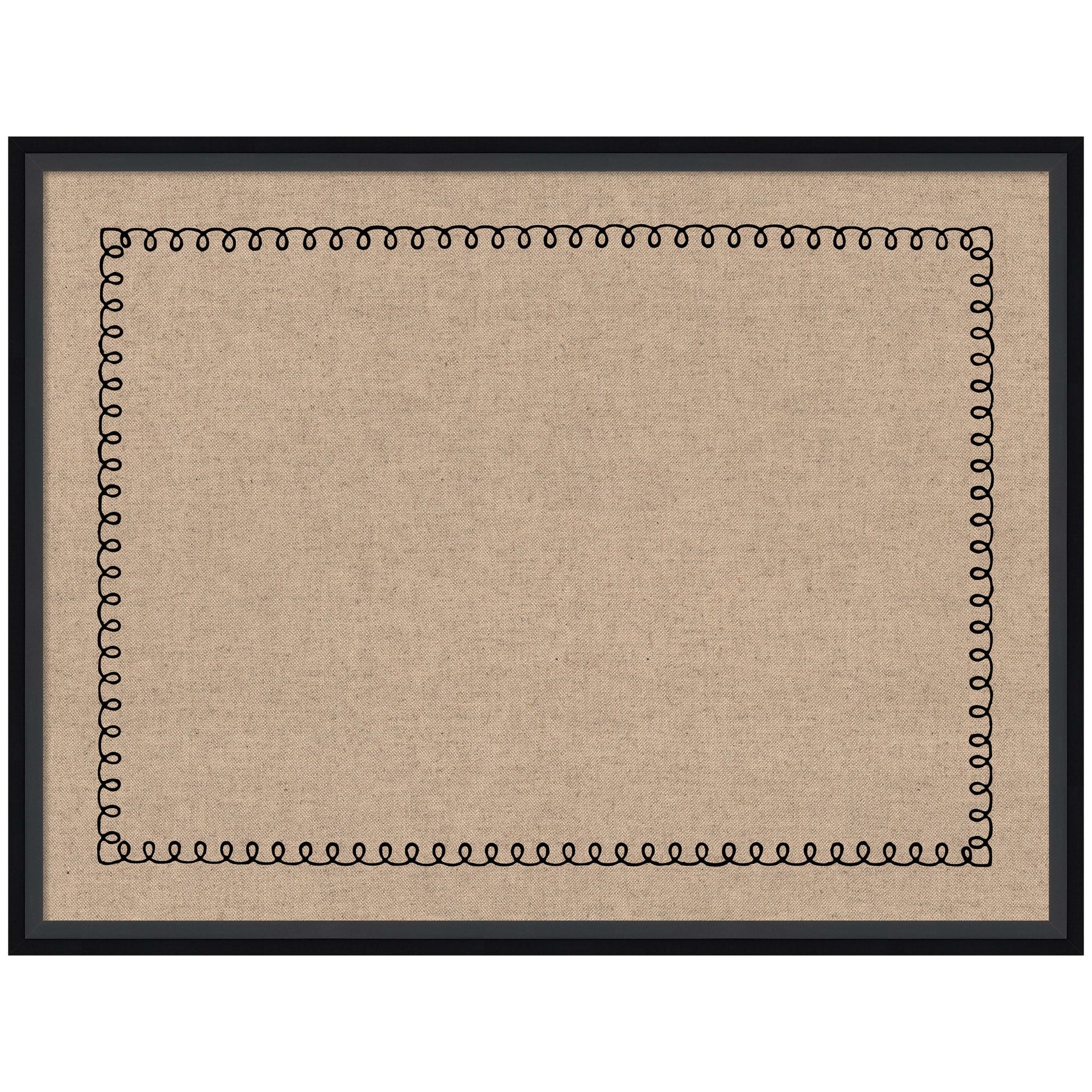 Pinboard Black Scallop Print