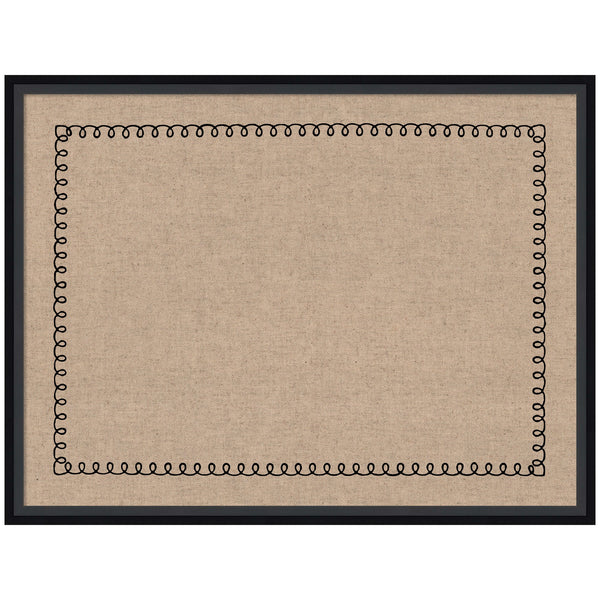 Pinboard Black Scallop Print