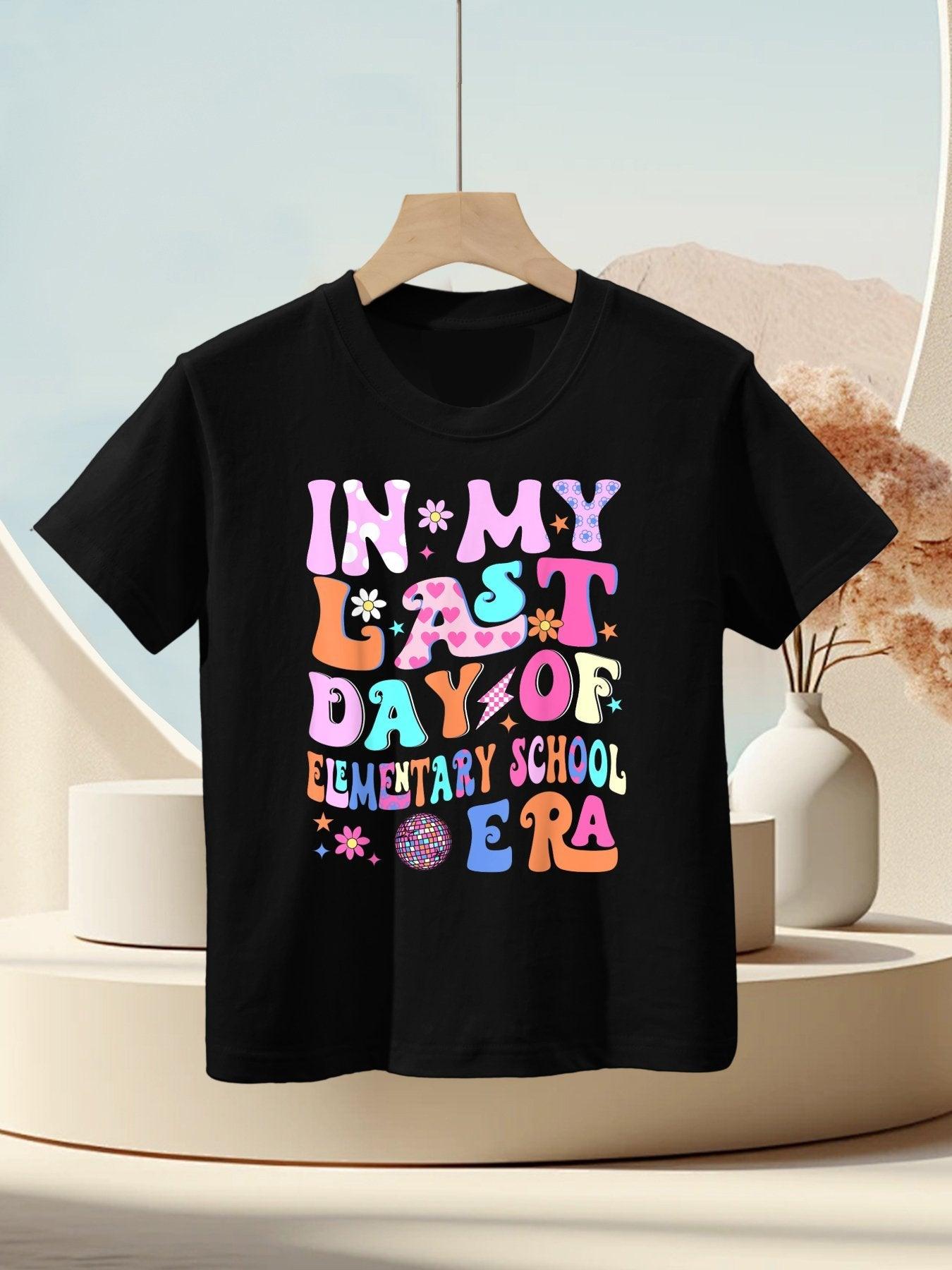 In My Last Day Of Elementary School Era Kids Graduation Gift Kids T-Shirt