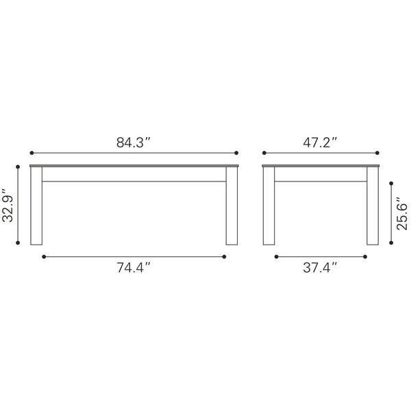 Bonker 3 in 1 Table Brown