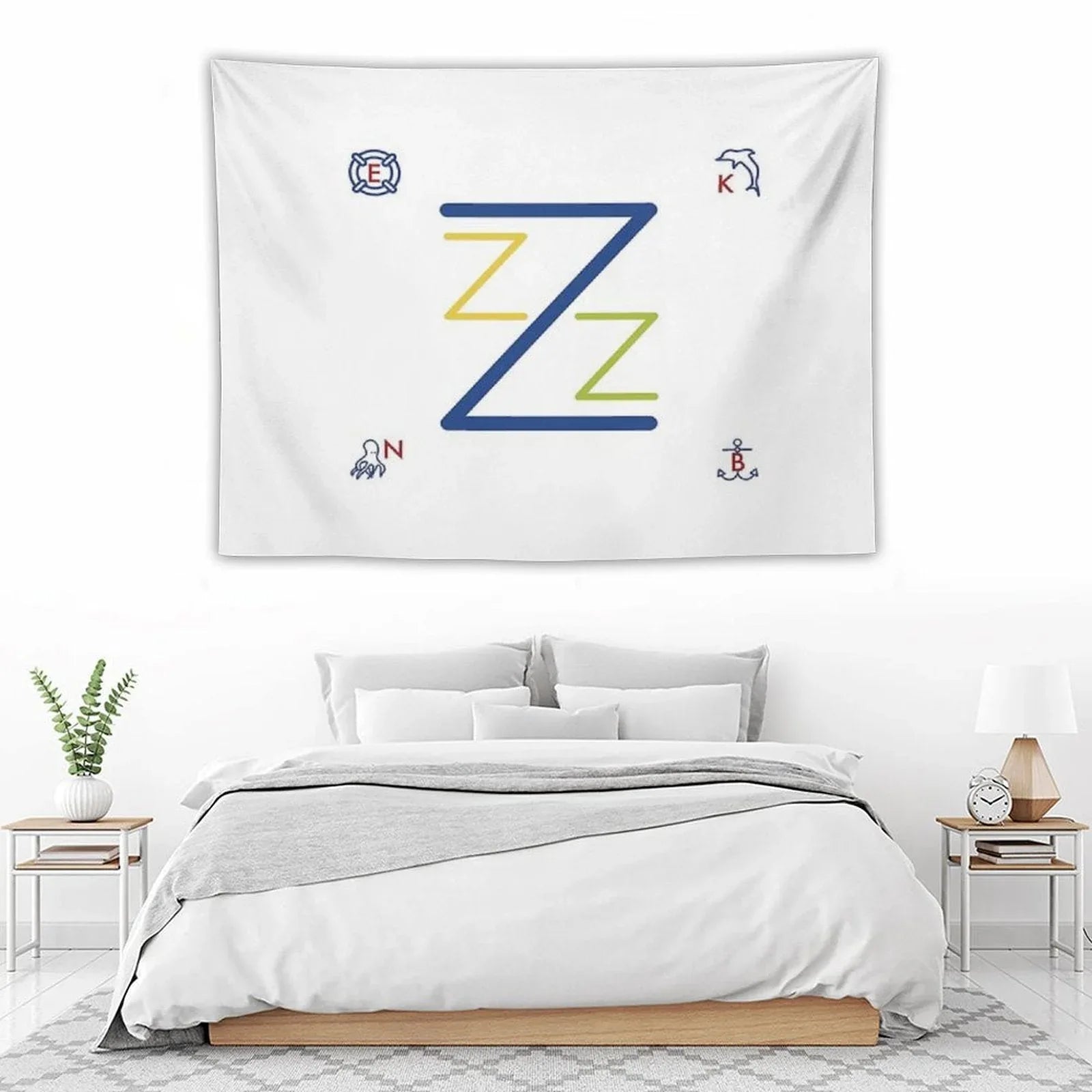 Team Zissou Flag Tapestry