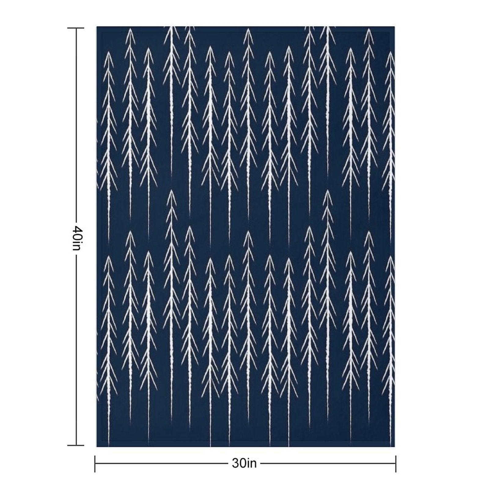 Pine Trees Throw Blanket