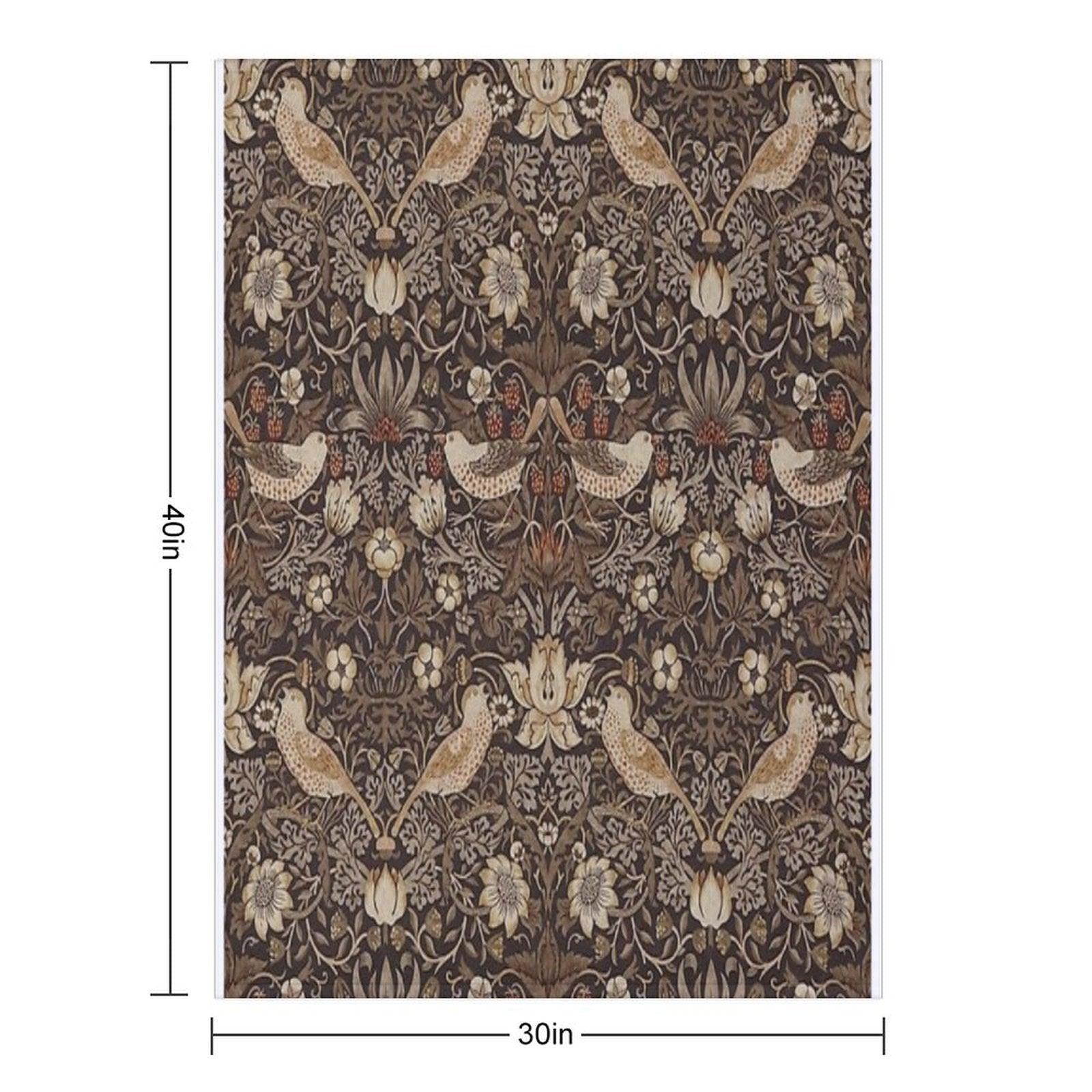 William Morris - Strawberry Thief Throw Blanket