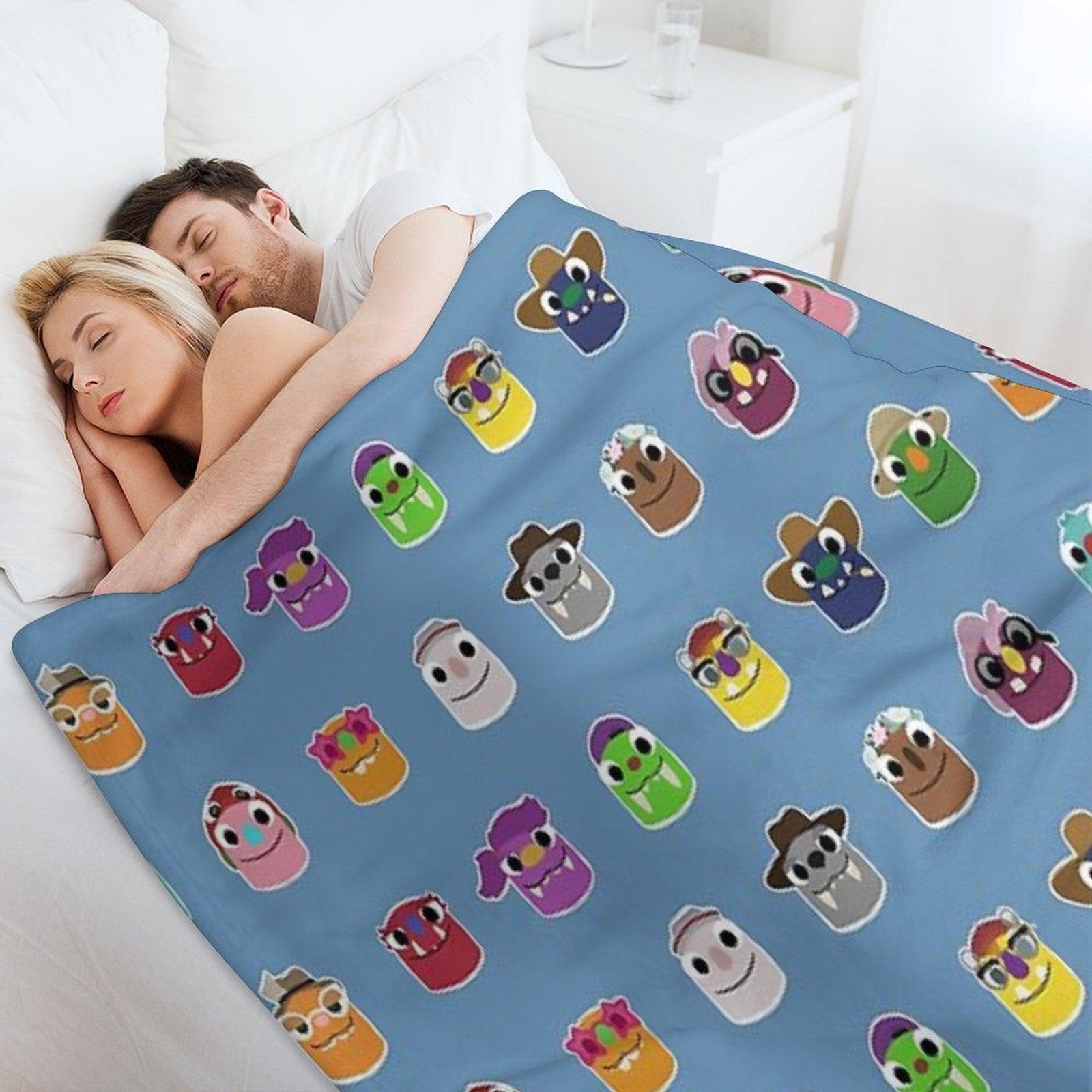 Bugsnax - All Grumpuses Throw Blanket