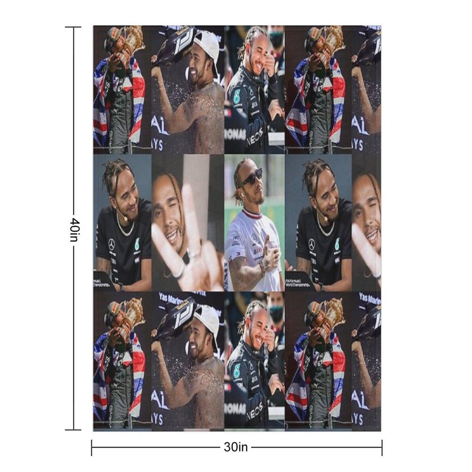 Lewis Hamilton Throw Blanket