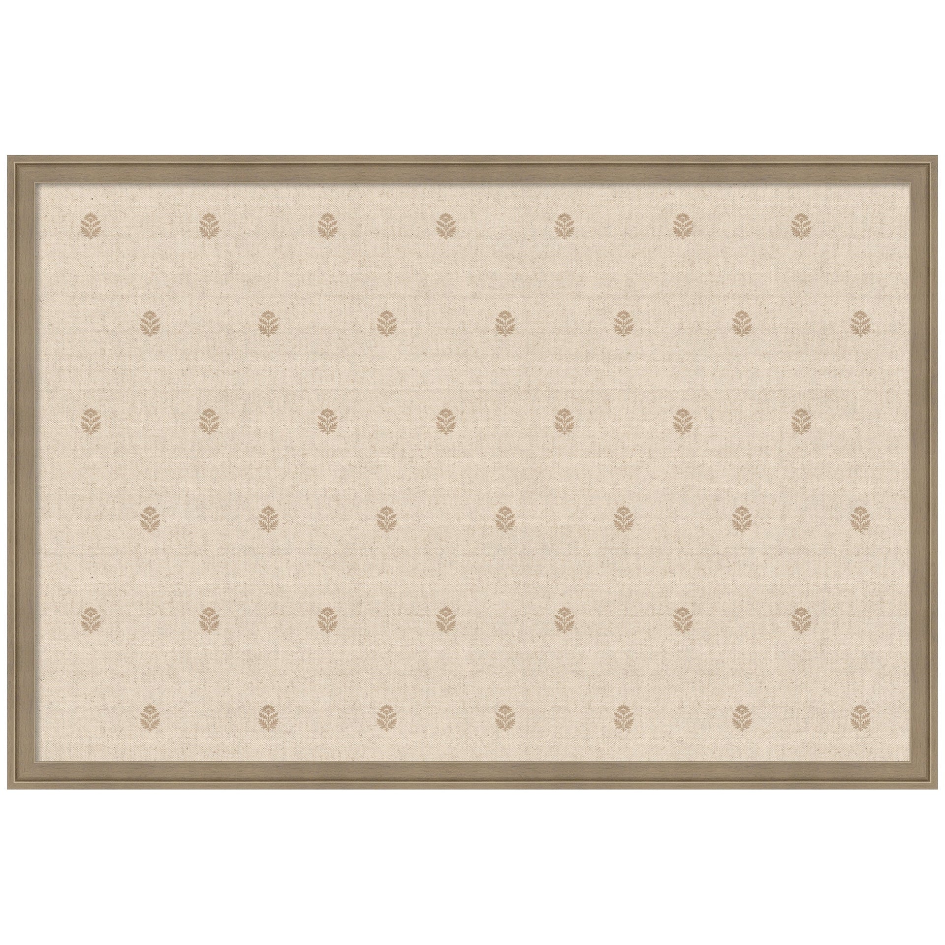 Pinboard Beige Botanical Block Print