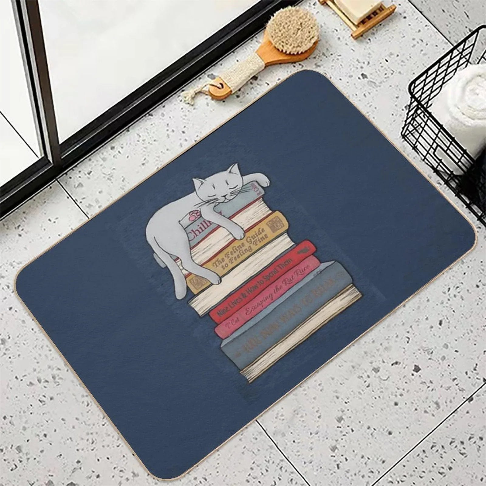 How to Chill Like A Cat Bath Mat