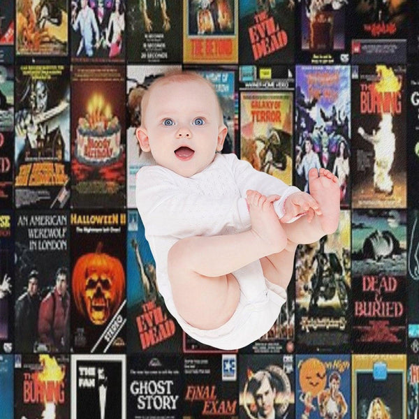 RETRO HORROR VHS ARTWORK - 1981 Throw Blanket