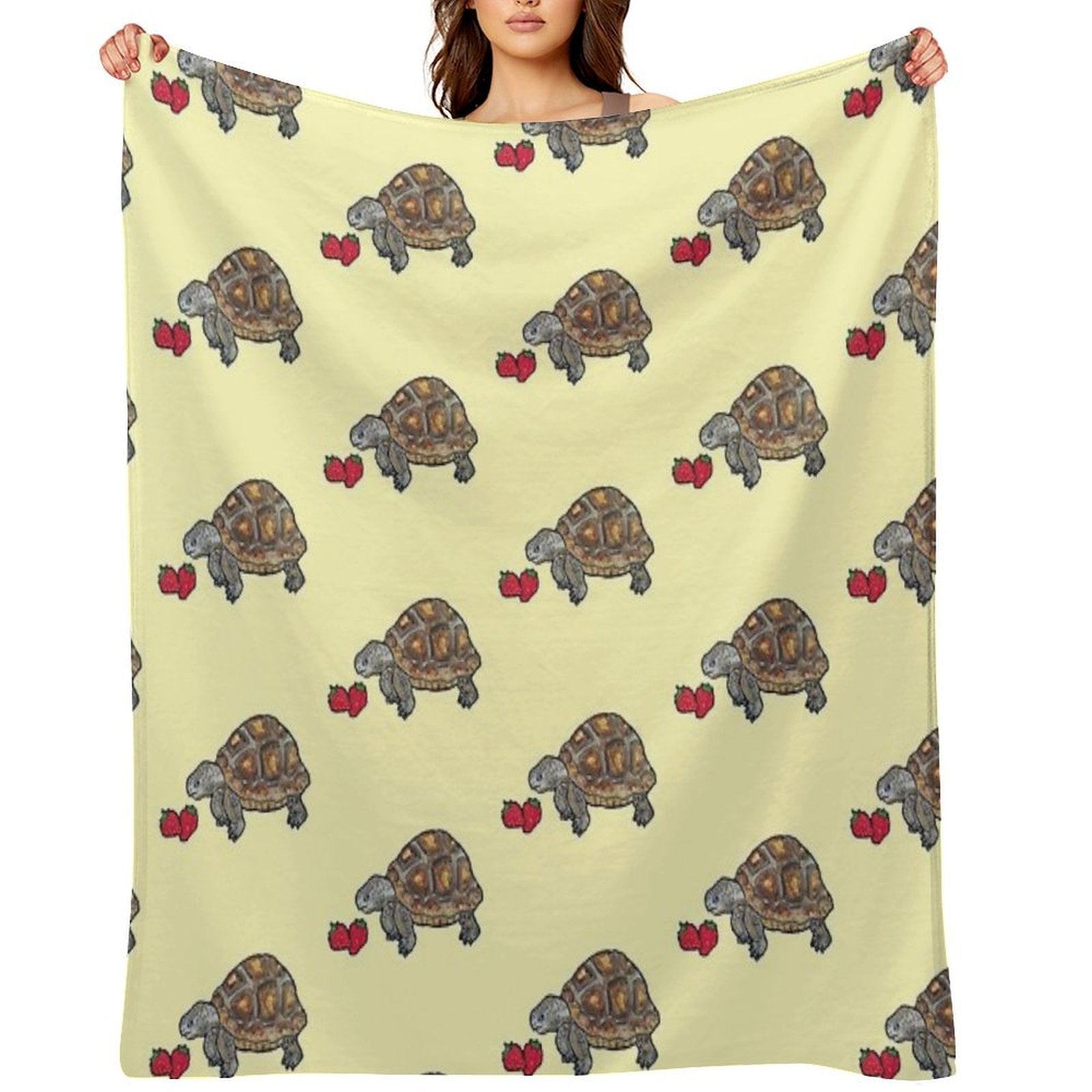 Happy Tortoise Sustainable Throw Blanket
