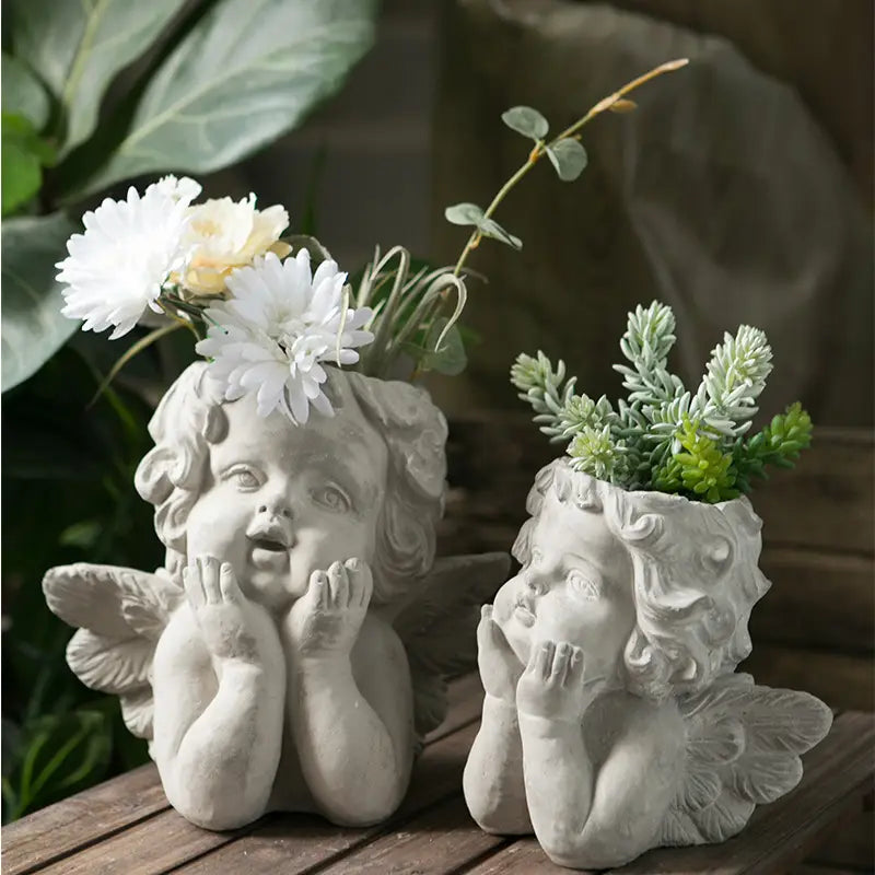 Cement Little Angel Planter