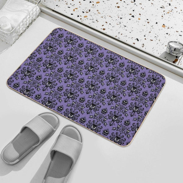 Haunted Mansion Wallpaper Bath Mat