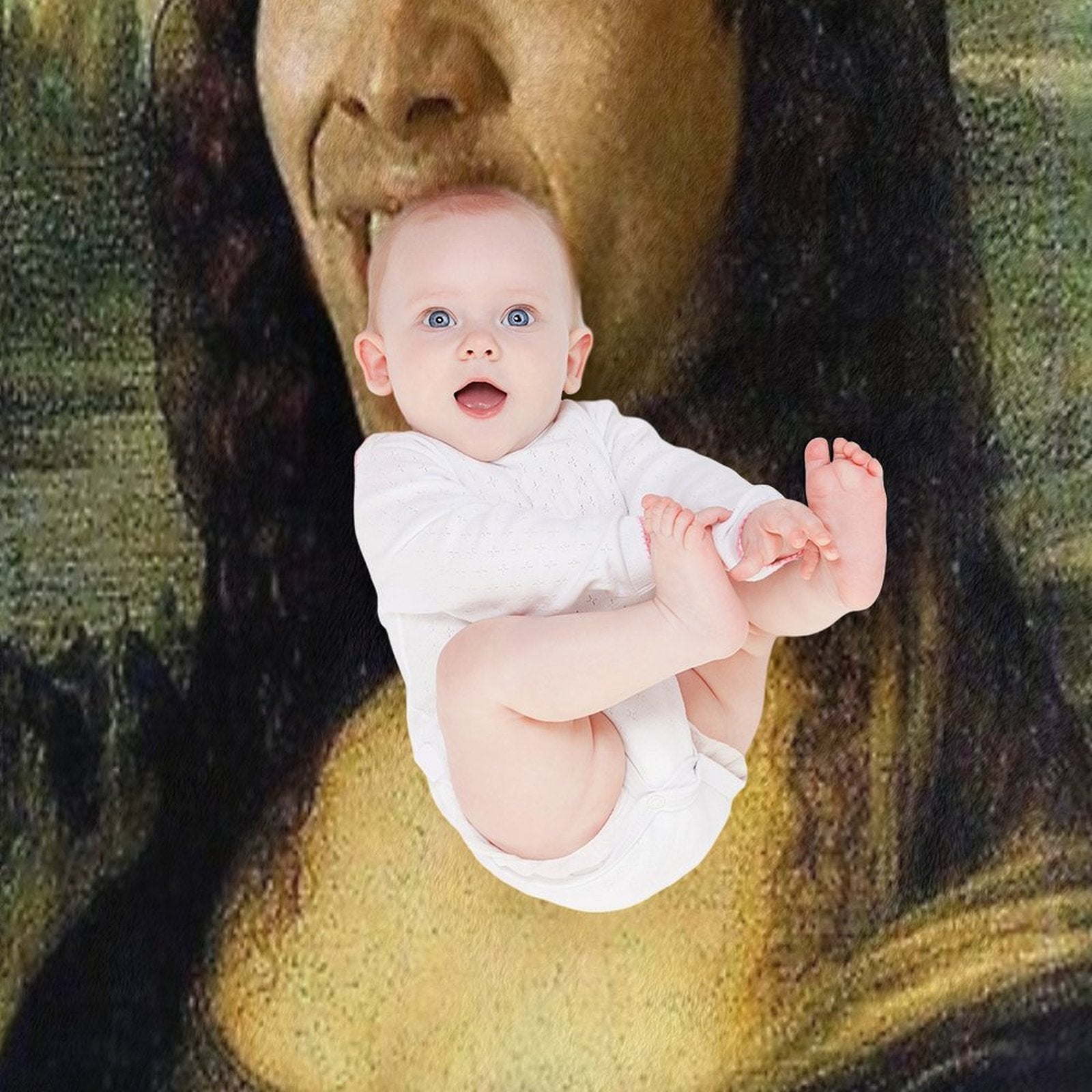 Nicolas Cage As The Mona Lisa All-season Throw Blanket