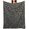 Fabric Design with Black Background Sustainable Throw Blanket