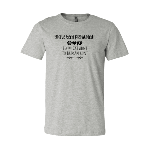 You've Been Promoted from Cat Aunt to Human Aunt T-Shirt
