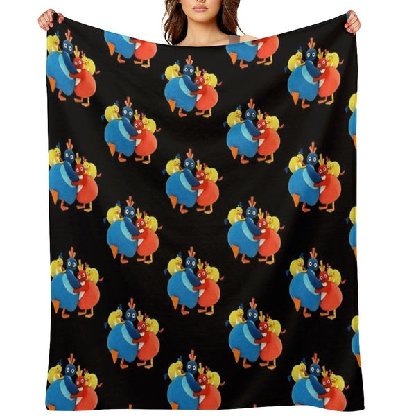 Twirlywoos Cute Characters Compact Throw Blanket