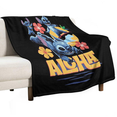 Lilo & Stitch Live-Action Movie Tropical Aloha Stitch Versatility Throw Blanket