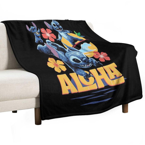 Lilo & Stitch Live-Action Movie Tropical Aloha Stitch Versatility Throw Blanket