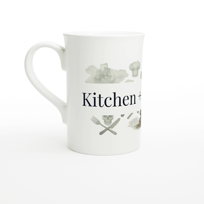 White 12oz Enamel Mug - White 10oz Porcelain Slim Mug | Coffee Mugs | Kitchen + Metal