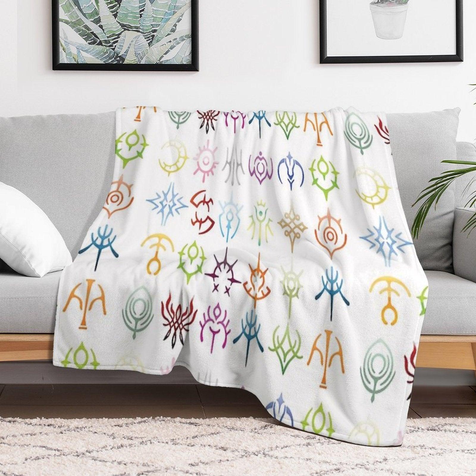 The Crests - Colored Version Throw Blanket