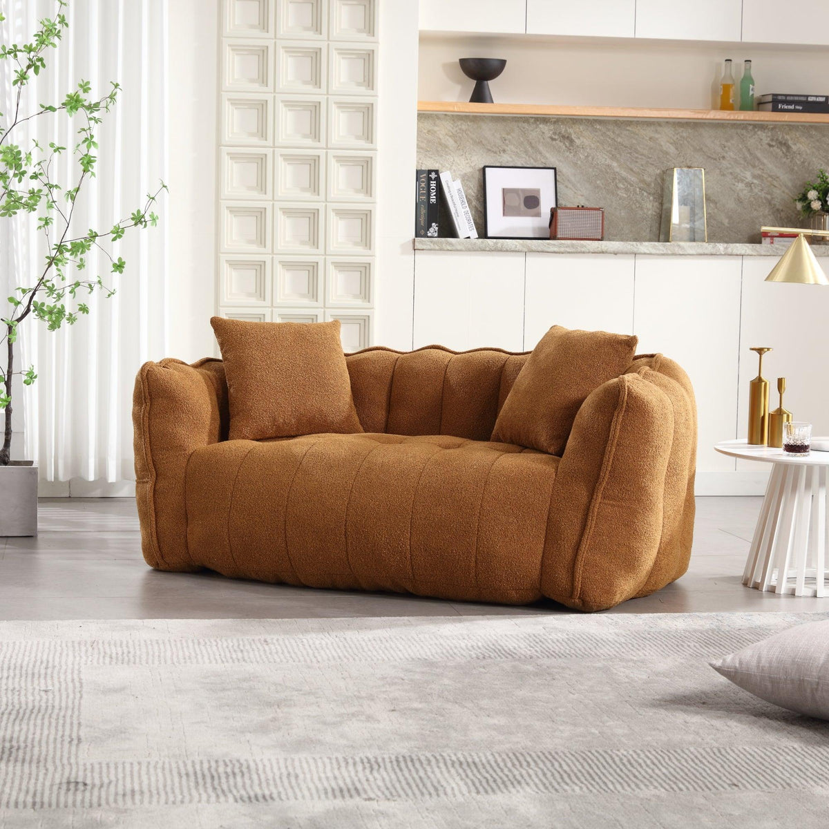 Cozy Beanbag Chair with High Resilience Foam Core