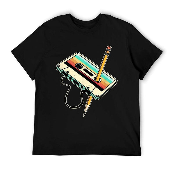 80s 90s Retro Party Costume Nostalgia Cassette T-Shirt